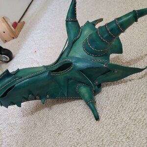 Leather dragon mask